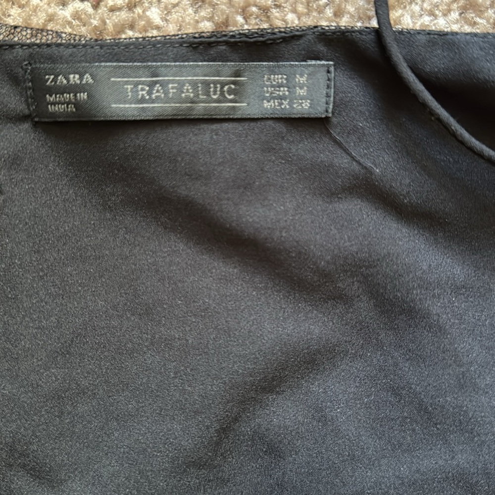 Zara Black Spaghetti Strap Dress - Picture 2 of 2